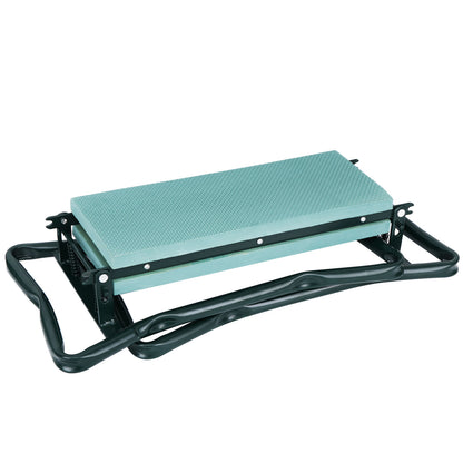 Folding Garden Kneeler Knee Bench Stool Soft Cushion Seat Pad & Tool Pouch
