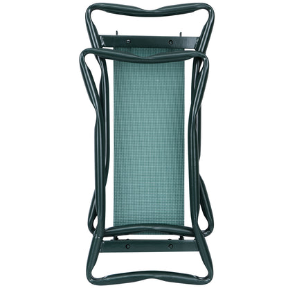 Folding Garden Kneeler Knee Bench Stool Soft Cushion Seat Pad & Tool Pouch