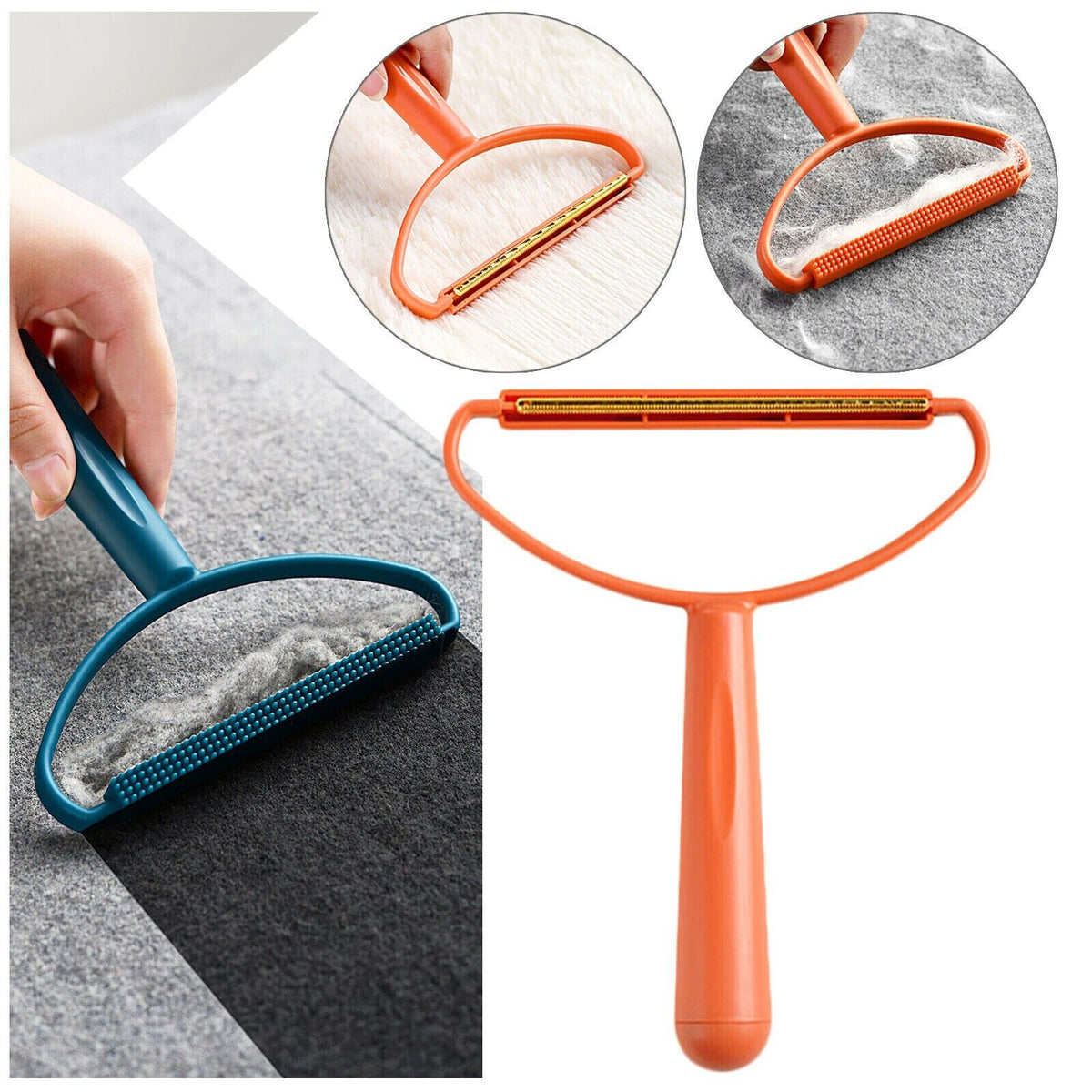 Reusable Double-Sided Lint Remover and Fuzz Shaver for Clothing